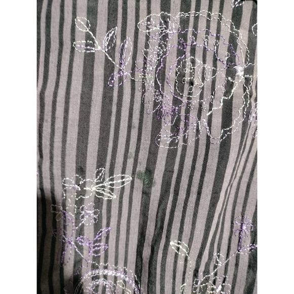 Ariat purple embroidered long sleeve snap front shirt men XL - Picture 6 of 6